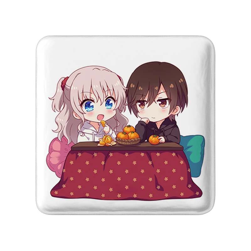 پیکسل خندالو طرح توموری و یو انیمه شارلوت مدل مربعی کد 32104