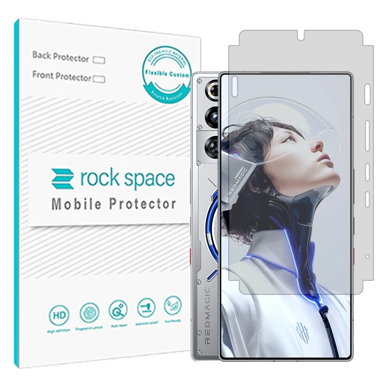 محافظ صفحه نمایش مات راک اسپیس مدل هیدروژلی مناسب برای گوشی موبایل زد تی ای nubia RedMagic 11 Pro Plus