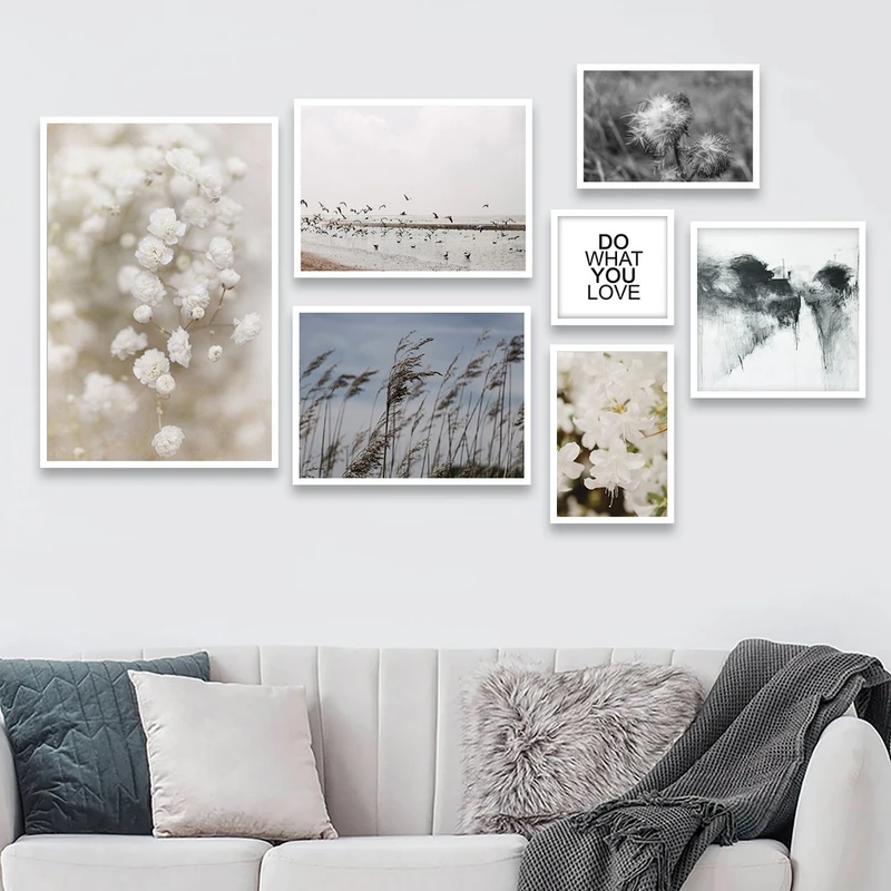 تابلو بکلیت طرح مدرن طبیعت مدل شاین اکلیلی W-847 مجموعه 7 عددی