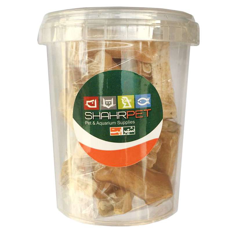 استخوان تشویقی سگ شهرپت مدل B2 وزن 220 گرم بسته 20 عددی