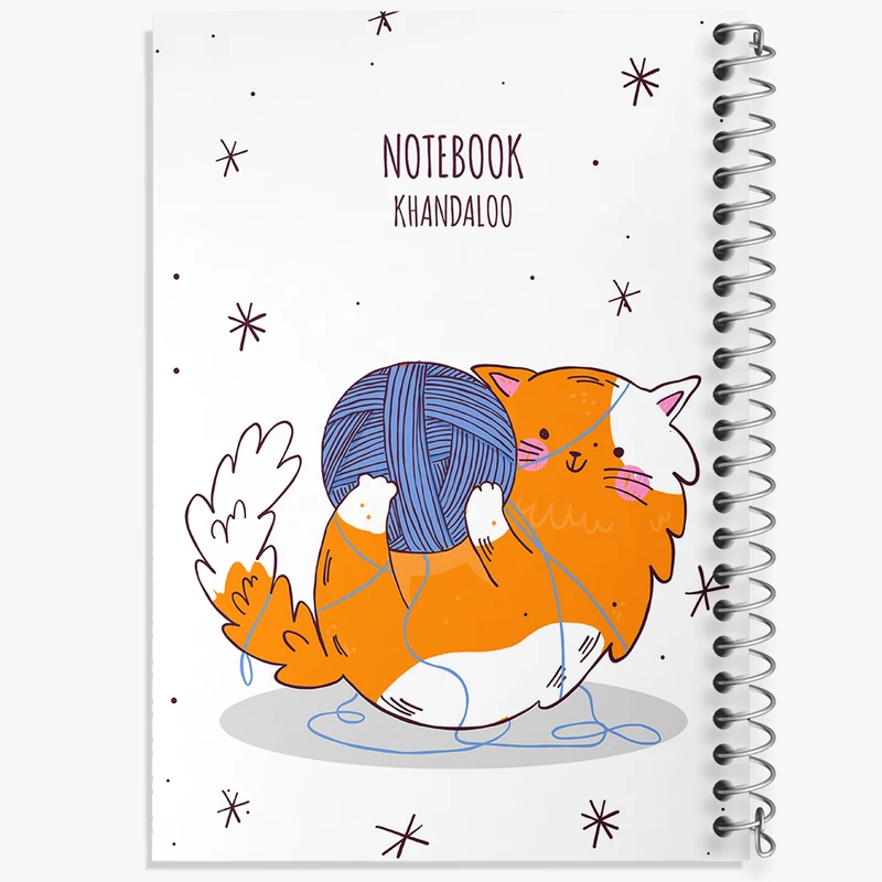 دفتر نقاشی 50 برگ خندالو طرح گربه بامزه کد N1572