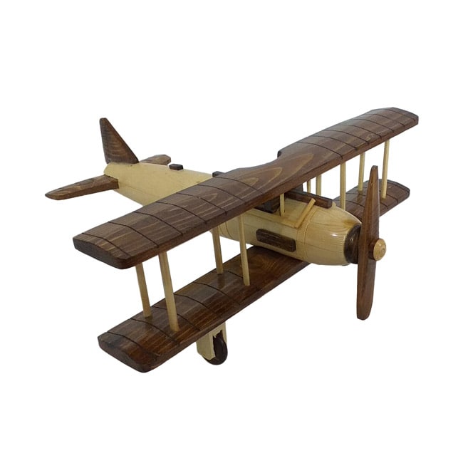 ماکت هواپیما چوبین هنر مدل کلاسیک دوبال