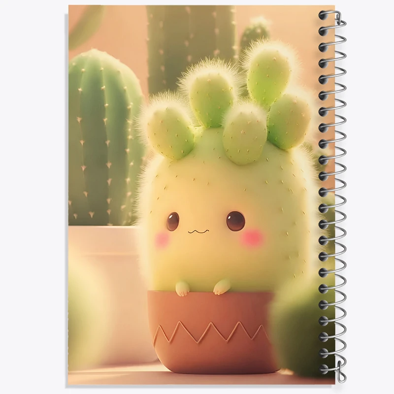 دفتر لیست خرید 50 برگ خندالو طرح کاکتوس کیوت کد N4070