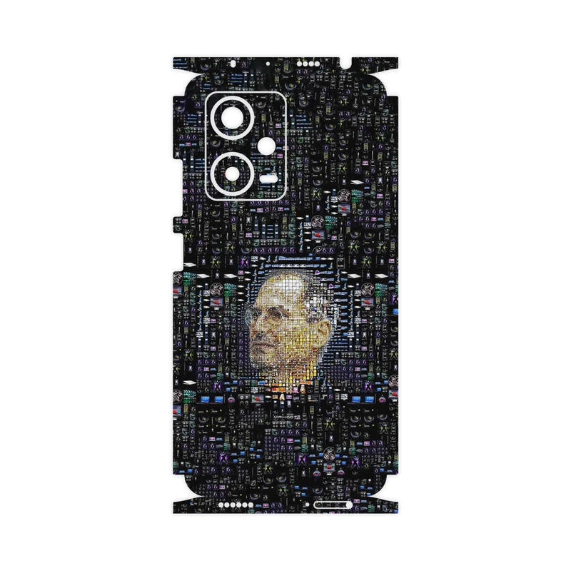 برچسب پوششی ماهوت مدل Collage of Steve Jobs 2-FullSkin مناسب برای گوشی موبایل شیائومی Redmi Note 12 Pro Plus