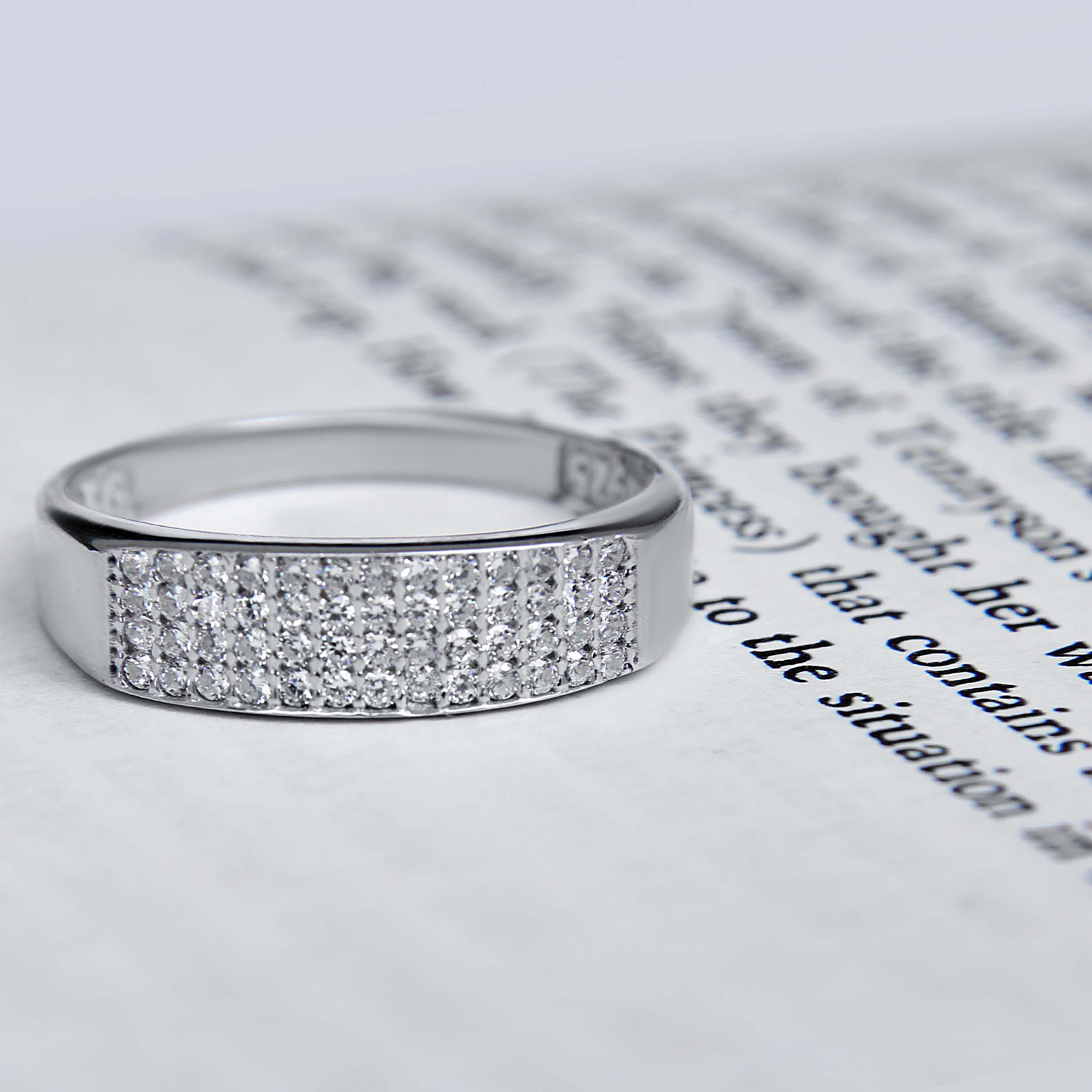 ست انگشتر نقره زنانه و مردانه مدل حلقه آبکاری رادیوم کد AWR_958