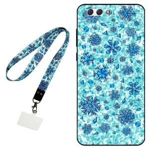 Megafone Snow Flake 0014 Cover For Asus Zenfone 4 / ZE554KL Mobile Neckband