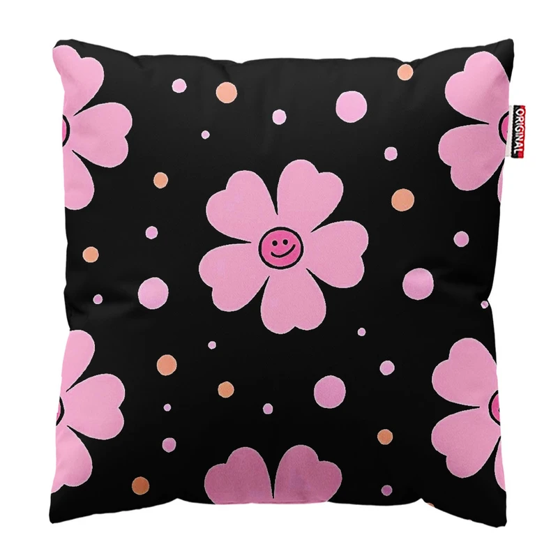  کوسن پاد آفرین طرح گل کد 1935 سایز 30*30 سانتی متر