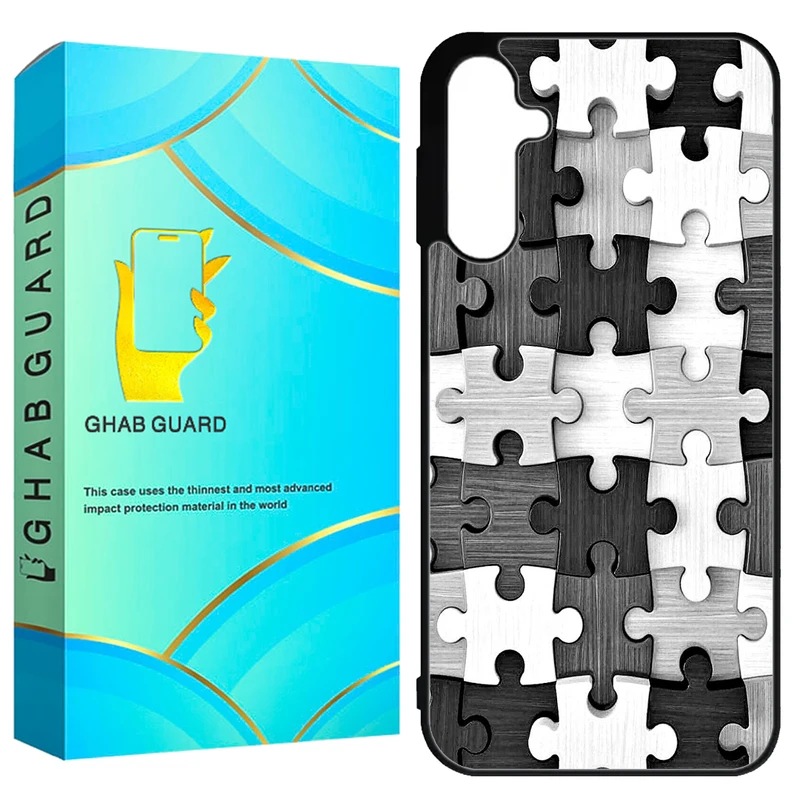 کاور قاب گارد طرح پازل مدل GCHPA55 مناسب برای گوشی موبایل سامسونگ Galaxy A55 5G