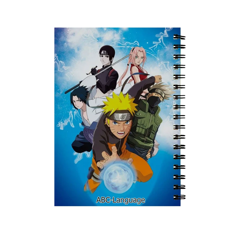 دفتر زبان طرح انیمه ناروتو کد D-9012