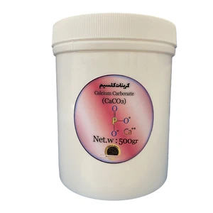 پودر کربنات کلسیم مدل caco3 کد 933 وزن 500 گرم