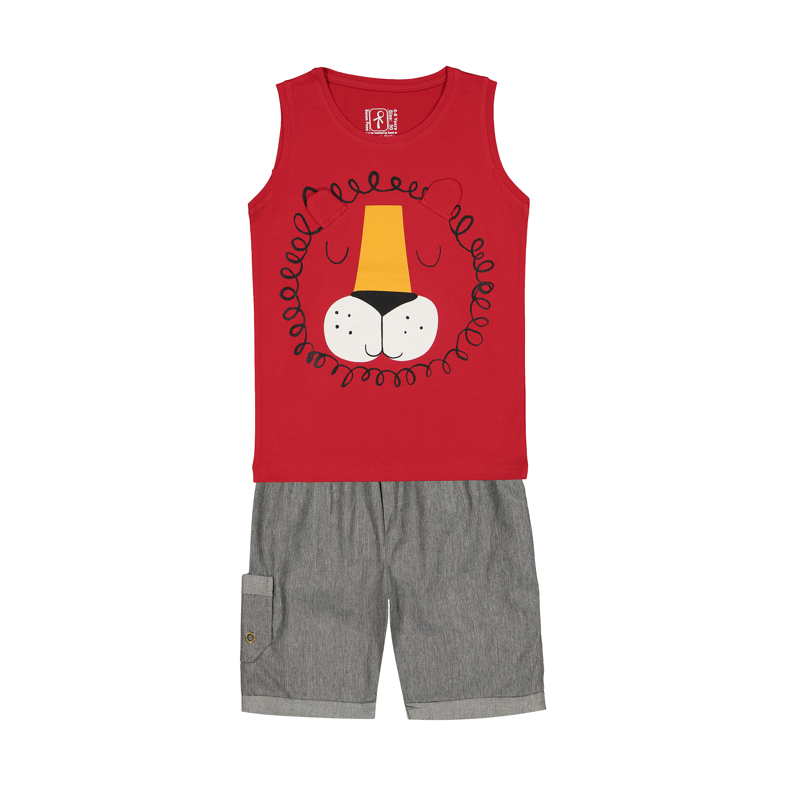 ست تاپ و شلوارک پسرانه سون پون مدل 1391527-72