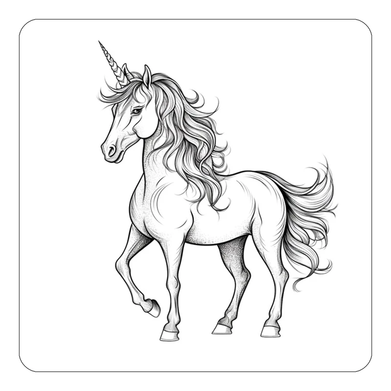 مگنت کاکتی طرح اسب تک شاخ و یونیکورن مدل mp31105