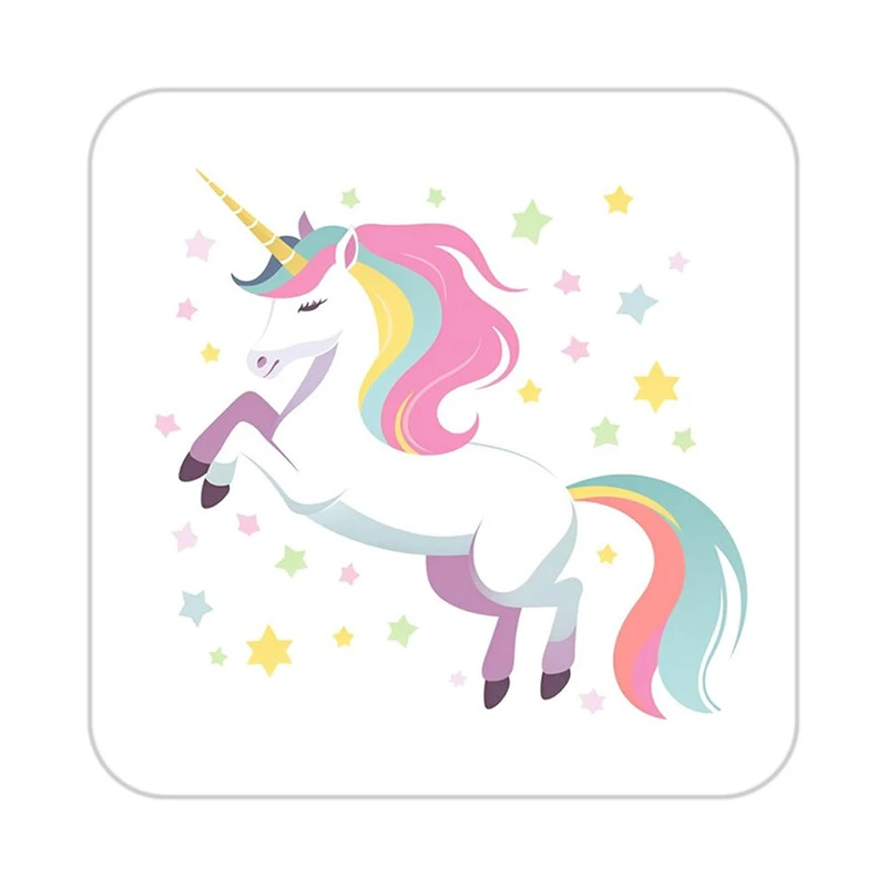 زیر لیوانی کاکتی طرح اسب تک شاخ و یونیکورن مدل mp33321