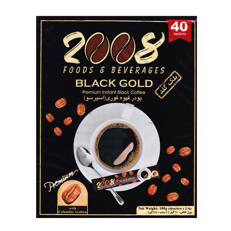 پودر قهوه فوری بلک گلد 2008 بسته 40 عددی