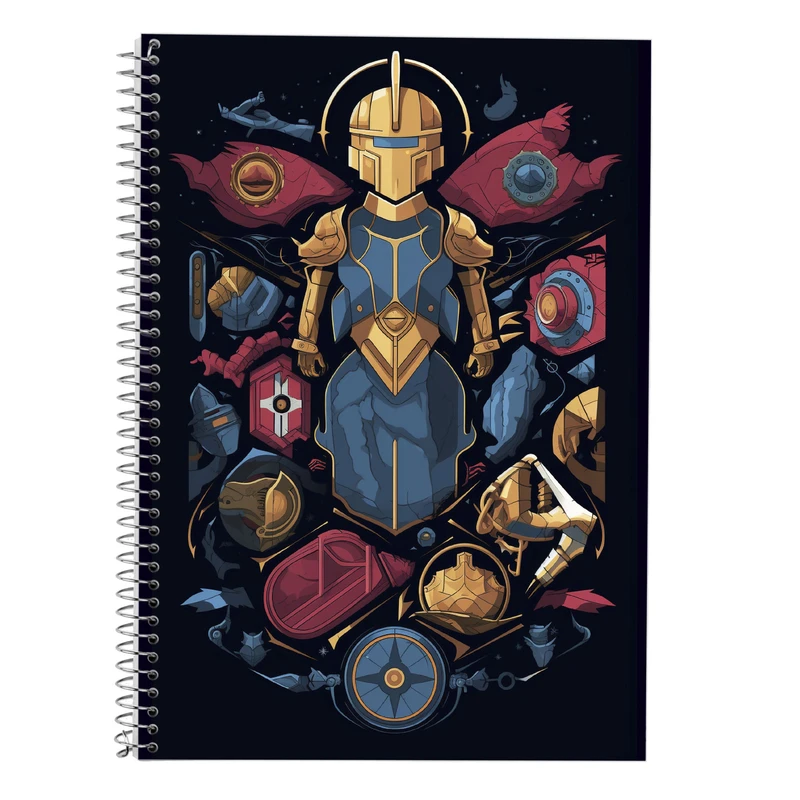 دفتر زبان 50 برگ مدوپد مدل سه خط طرح Fullmetal Alchemist کد DF2337