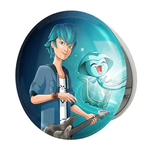 آینه جیبی خندالو طرح دختر کفشدوزکی وایپریون مدل تاشو کد 25047 