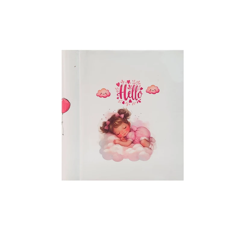 آلبوم عکس کودک ۵۰ برگ مدل سلفونی دختر خوابیده بر ابر