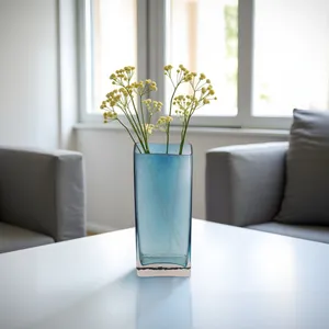 گلدان شیشه‌ای بومی مدل مستطیل