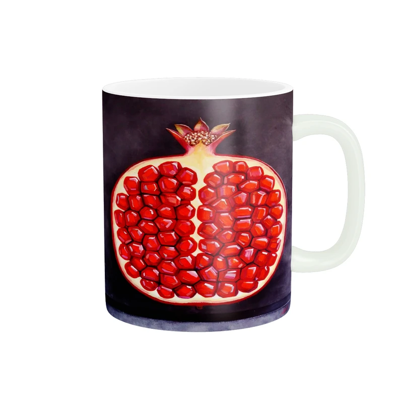 ماگ پاد آفرین مدل فانتزی طرح پاییزی شب یلدا شب چله انار کد p11624