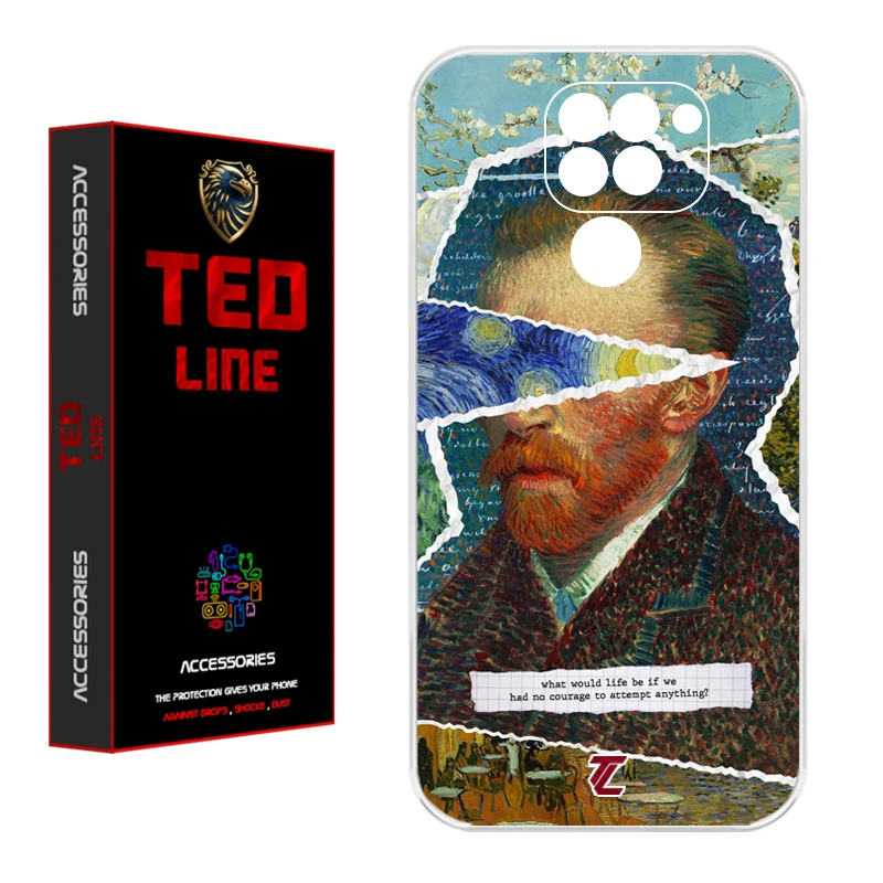 کاور تد لاین طرح ونگوگ کد 1115 مناسب برای گوشی موبایل شیائومی Redmi Note 9