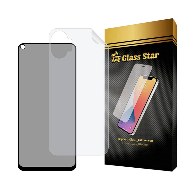 محافظ صفحه نمایش حریم شخصی گلس استار مدل FULLPRIVNANOS مناسب برای گوشی موبایل ناتینگ فون Phone 1 به همراه محافظ پشت گوشی