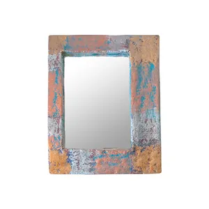 آینه رومیزی مدل پاپیه ماشه کد T102