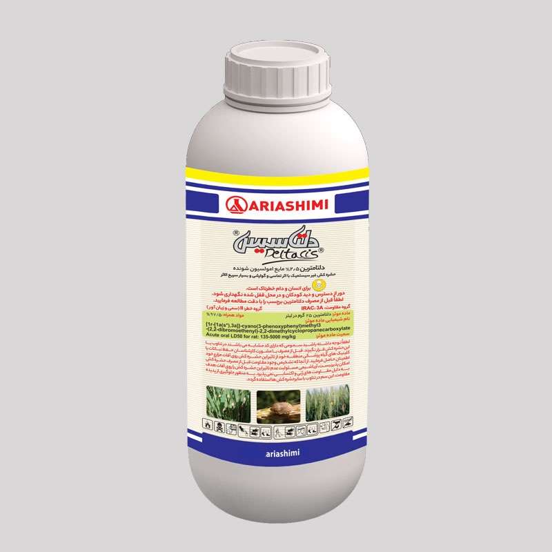 حشره کش دلتامترین آریاشیمی مدل دلتاسیس حجم 0.5لیتر