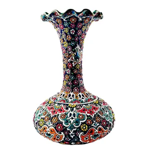 گلدان میناکاری سفالی کد s07