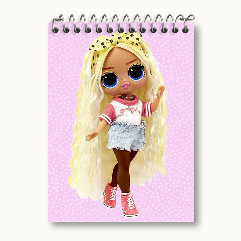 دفتر یادداشت 50 برگ خندالو مدل عروسک ال او ال LOL کد 27879