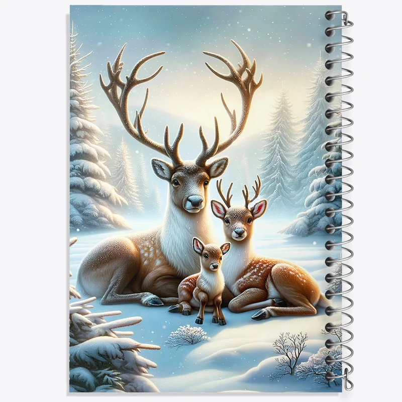 دفتر مشق 100 برگ خندالو طرح گوزن کد F5861