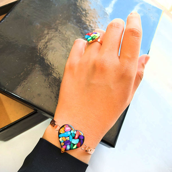 نیم ست زنانه مدل قلبی کد JW401.5 نیم ست زنانه مدل قلبی کد JW401.5