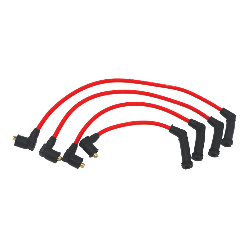 وایر شمع تقویتی پاسیکو مدل سیلیکونی 8 میل دو سر برنجی کد P2837 مناسب برای پراید زیمنس بسته 4 عددی
