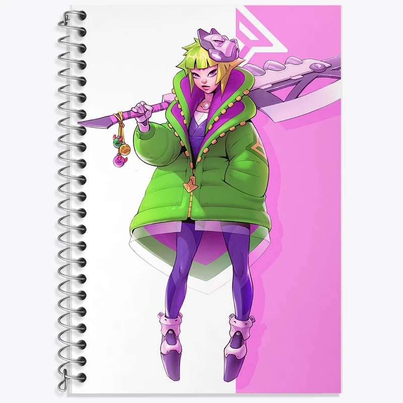 دفتر زبان 50 برگ خندالو مدل دو خط طرح بازی نئو توکیو کد F1978