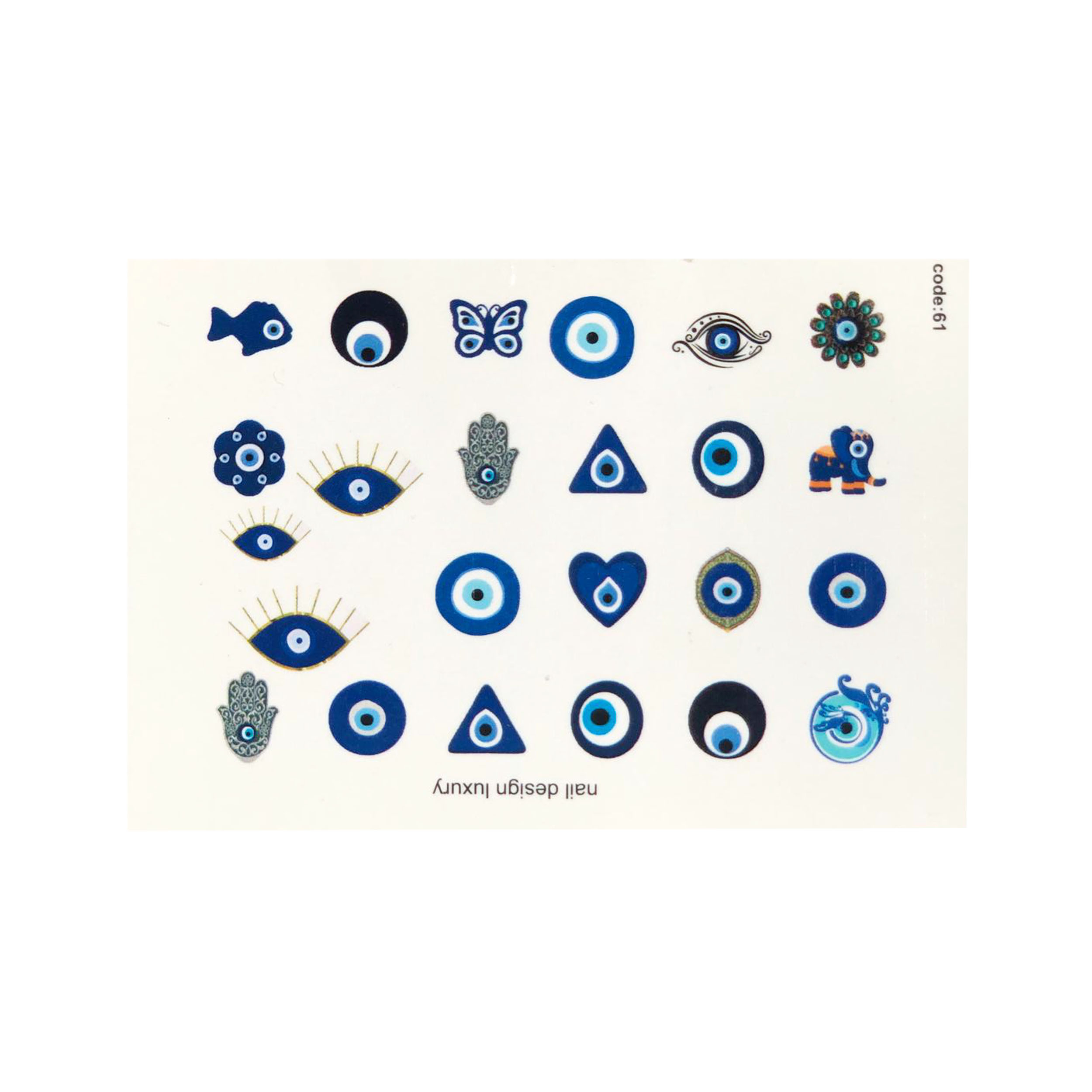 استیکر طراحی ناخن مدل 61