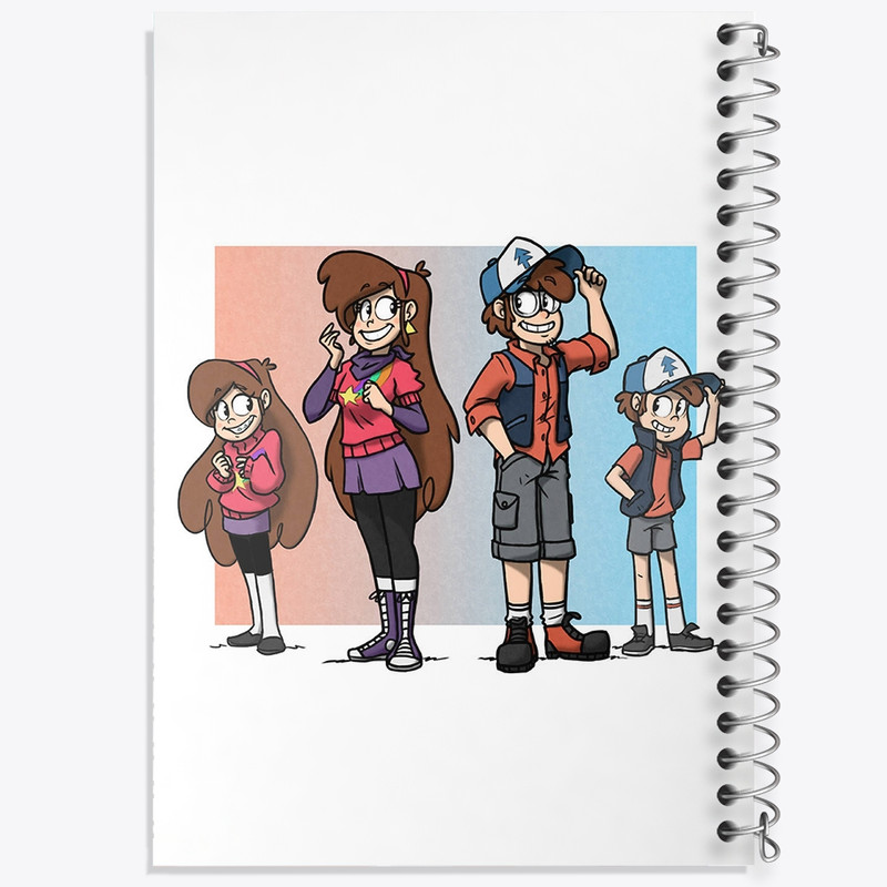 دفتر مشق 100 برگ خندالو طرح آبشار جاذبه کد F2177