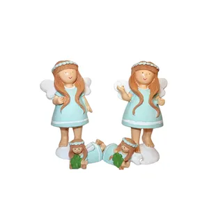 مجسمه مدل فرشته بالدار بسته 4 عددی