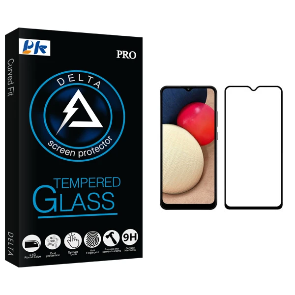 محافظ صفحه نمایش پی کی مدل Delta Glass مناسب برای گوشی موبایل سامسونگ Galaxy A02s