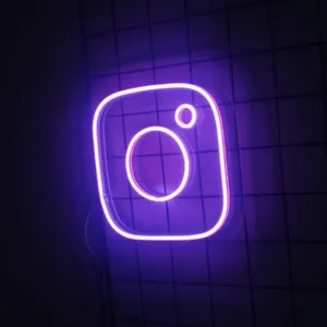چراغ نئونی دیواری طرح اینستاگرام