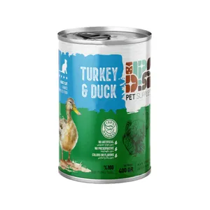 کنسرو غذای گربه بالغ دی پی اس مدل نچرال طعم بوقلمون، اردک وزن ۴۰۰ گرم