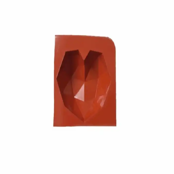 قالب شمع  طرح قلب اوریگامی مدل U21