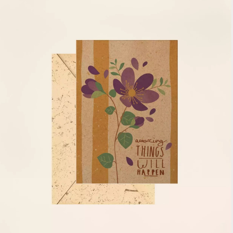 کارت پستال مریخ مدل Flower 6021