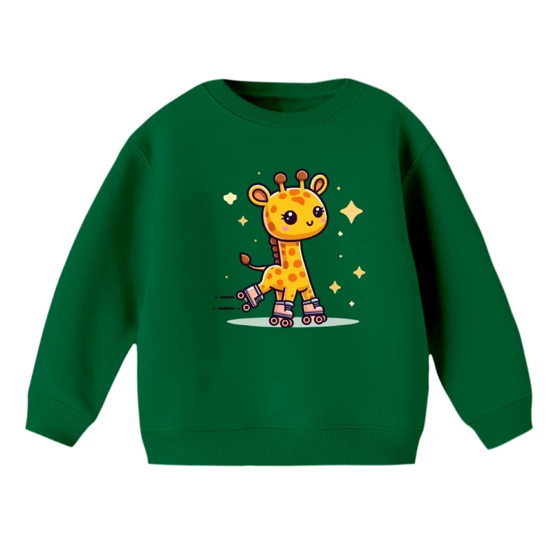 سویشرت بچگانه مدل زرافه اسکیت سوار