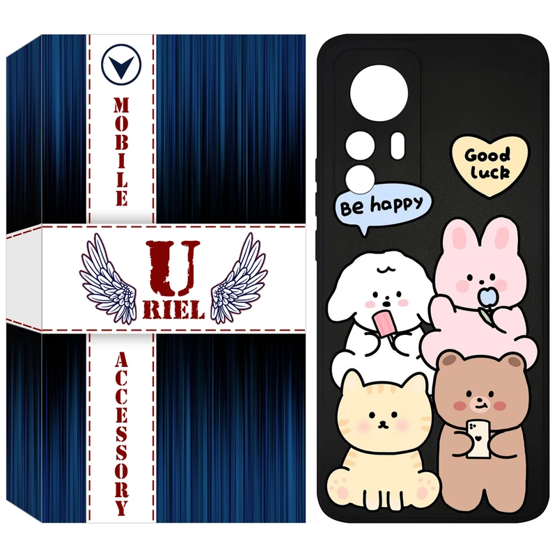 کاور یوریل مدل KSH کد 14 طرح هپی مناسب برای گوشی موبایل شیائومی 12T Pro