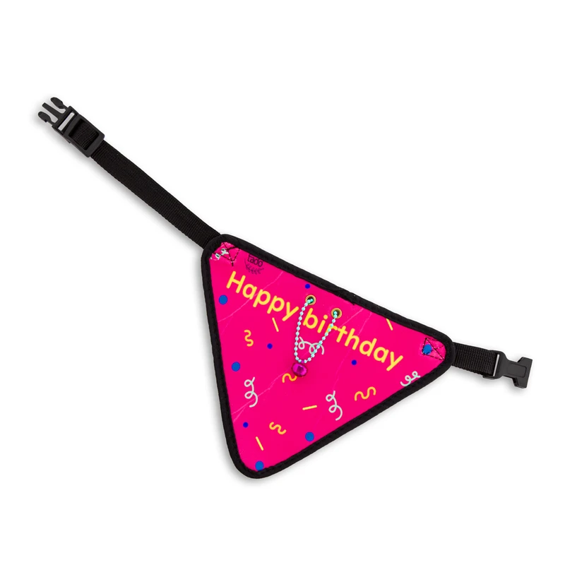 دستمال گردن سگ و گربه تادو طرح زنگوله دار کدD103 سایز L