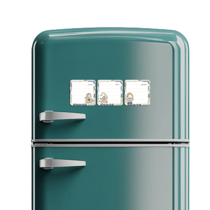 تخته وایت برد لاژید مدل برنامه ریزی سایز 9X9 سانتی متر مجموعه 3 عددی