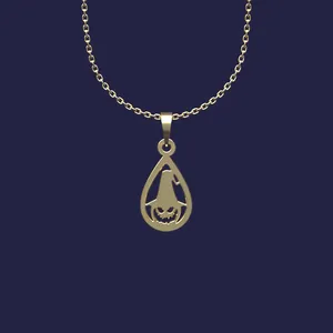 گردنبند طلا 18 عیار زنانه مدوپد مدل هالووین کد Y2-1-1033