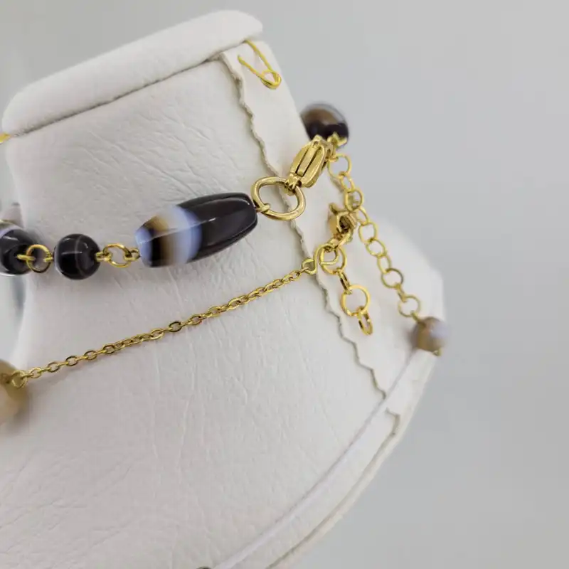 نیم ست زنانه مدل سنگ عقیق سلیمان کد 237