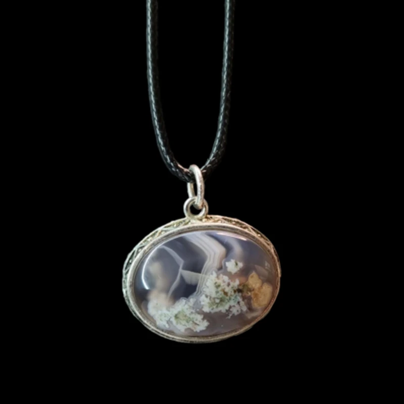 گردنبند زنانه مدل عقیق شجر کد A25