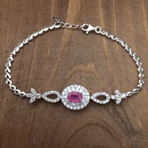 دستبند نقره زنانه  کد 3036