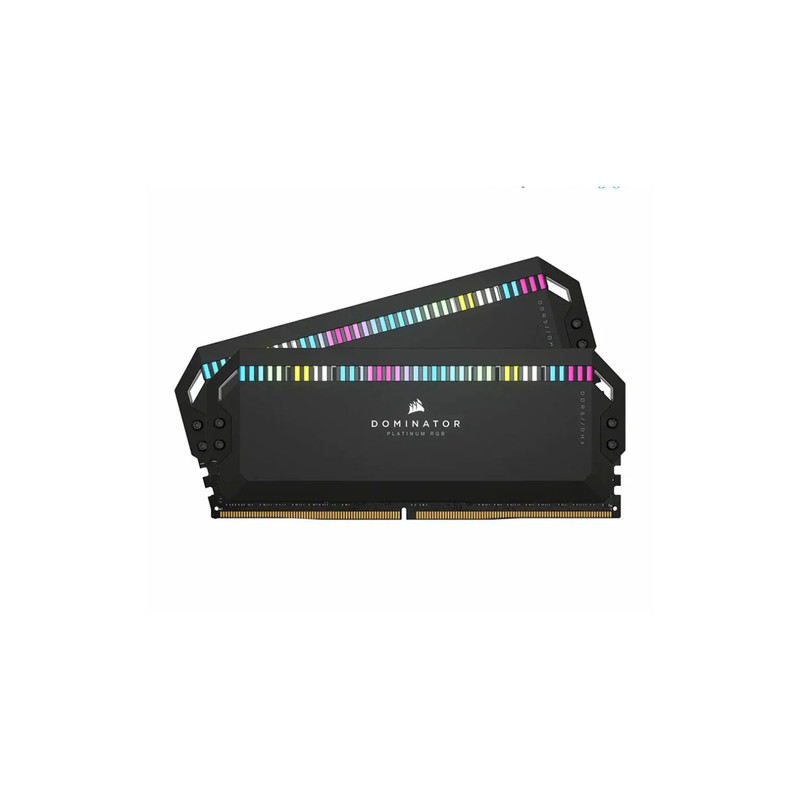 رم دسکتاپ DDR5 دو کاناله 6000 مگاهرتز CL40 کورسیر مدل Dominator Platinum RGB ظرفیت 64 گیگابایت